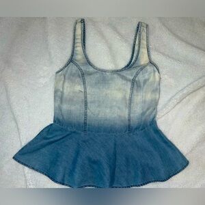 Townsen ombré bleached denim blouse